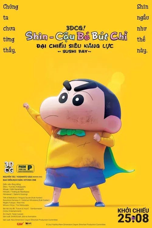 Shin Cậu Bé Bút Chì Movie 31- Đại Chiến Siêu Năng Lực Sushi Bay